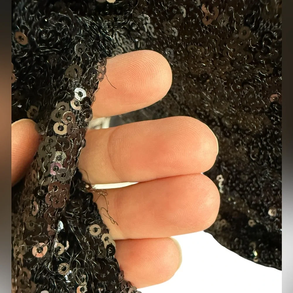 Zhivago Revolve Black Sequin Off-Shoulder Mini Dress‎ US 6